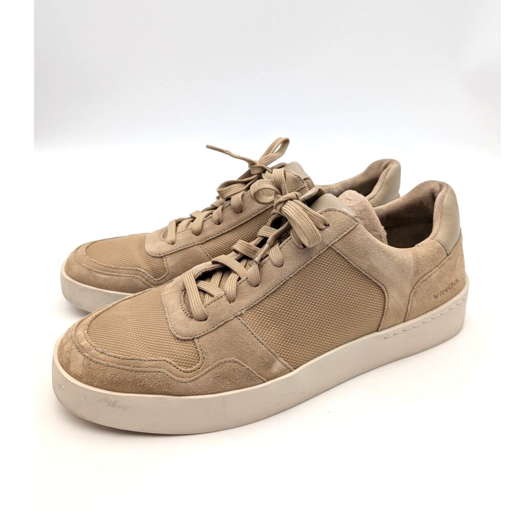 Vince Peyton Sneaker Shoes Men's Sand Trail Tan Suede Size US10.5 EU44.5